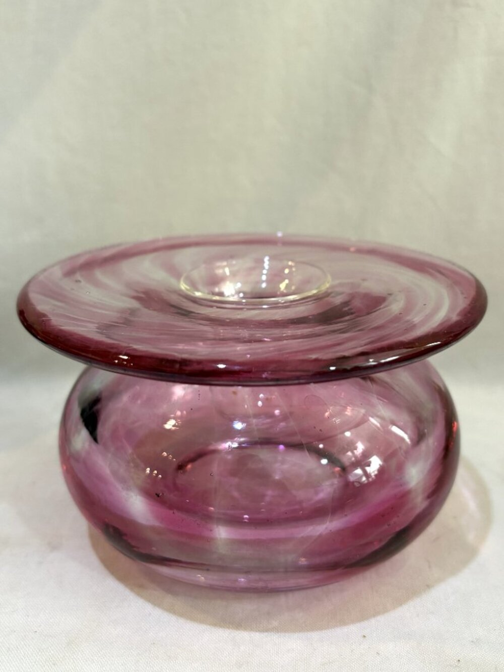 Anthropologie Bolla Borosilicate Glass 2 in 1 Candleholder Bud Vase Pink